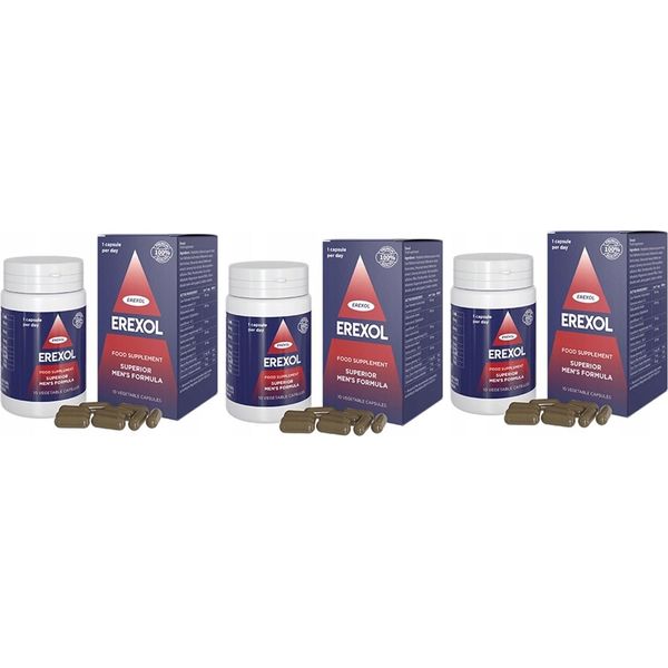 3X Erexol Integratore Alimentare Per Uomini 10 Pezzi | Ginsenosides Maca Zen Shen-image