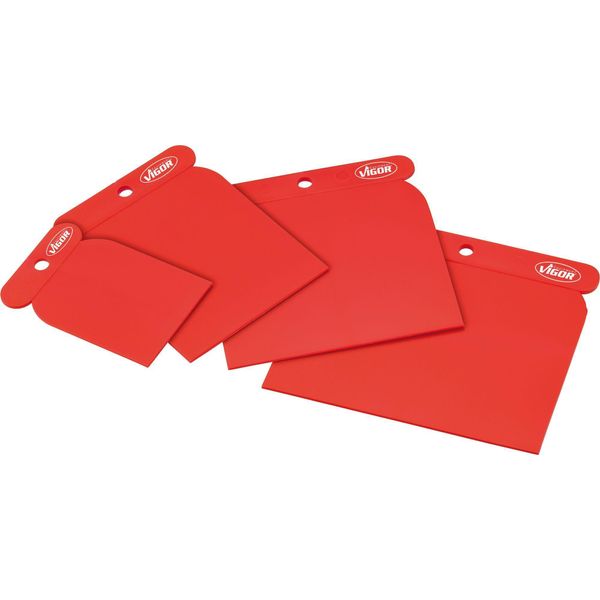 Vigor Set Di Spatole Giapponesi In Plastica V4278 Numero Di Utensili: 4-image