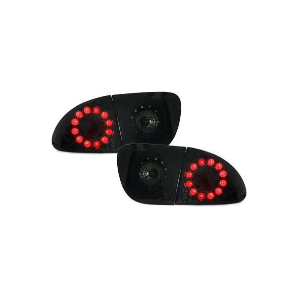 Set Di Fanali Posteriori Originali Litec Led Nero Fumo Per Seat Leon 1M 1999-2006-image