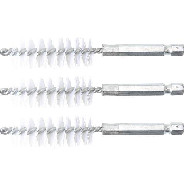 Bgs Spazzola In Nylon 17 Mm Esagono Esterno 6,3 Mm (1/4") 3 Pezzi - 3078-17-N"-image