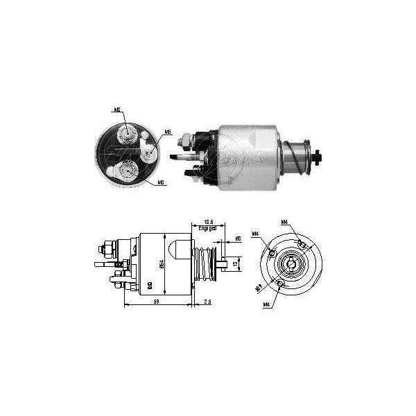 Era ZM5494 Interruttore Magnetico Per Motorino Di Avviamento/Motorino Di Avviamento Per Renault Clio Iii Hatchback (BR0/1, CR0/1) Clio Ii (BB0/1/2, CB0/1/2) Twingo Ii (CN0) ScÉNic Ii-image
