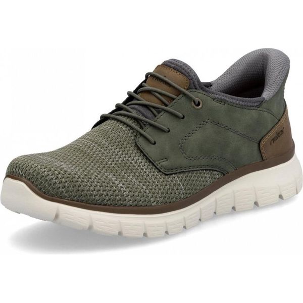Rieker Knittech 52/Morelia, Scarpa Stringata Da Uomo In Verde, Misura 47-image