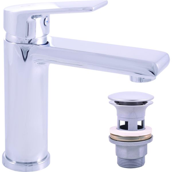 Miscelatore Per Lavabo Con Bocca Click-Clack Colorado, Colore: Cromo, Dimensione: 1/2'' (CO129.5)-image