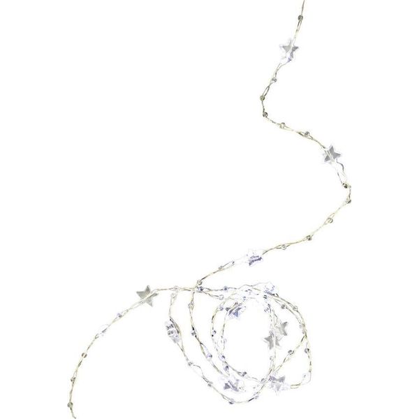 Catena Luminosa Magichome Natale Stardeco Cw, 20X Micro Led Bianco Freddo, 2Xaa, IP20, Per Interni, Illuminazione, L-1,9 M-image
