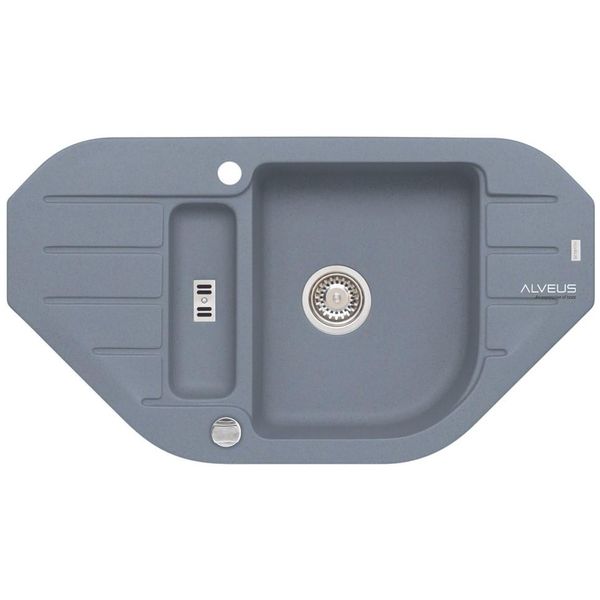 Alveus Cz Niagara 60/ 04 Acciaio (900X500Mm)+ Sifone A Scomparsa F-image