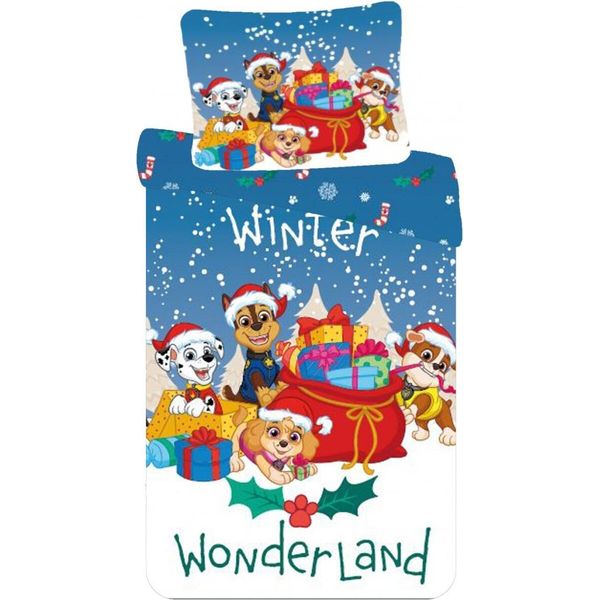 Paw Patrol Biancheria Da Letto In Cotone Per Bambini 140X200 + 70X90 Natale-image