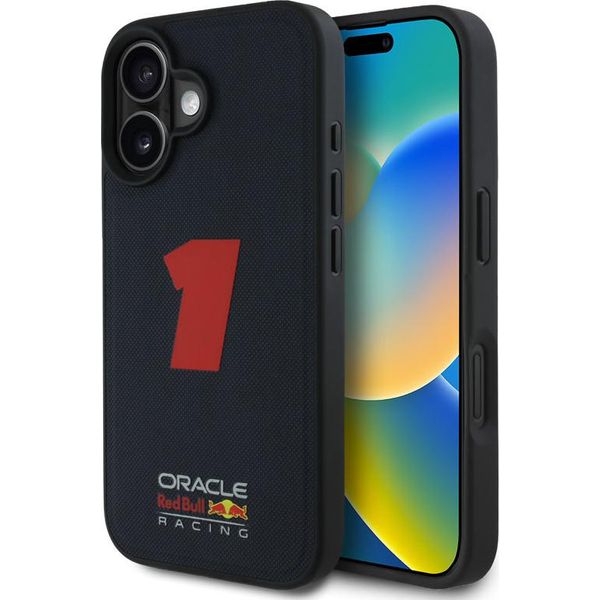 Custodia Redbull Racing Per Iphone 16 - Magsafe Meshed - Gomma 3D Numero 1 - Navy-image