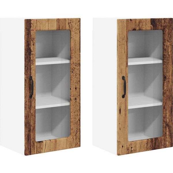 Syfax™ Mobile Da Cucina 2 Pcs Legno Vecchio 40 X 31 X 80 Cm-image