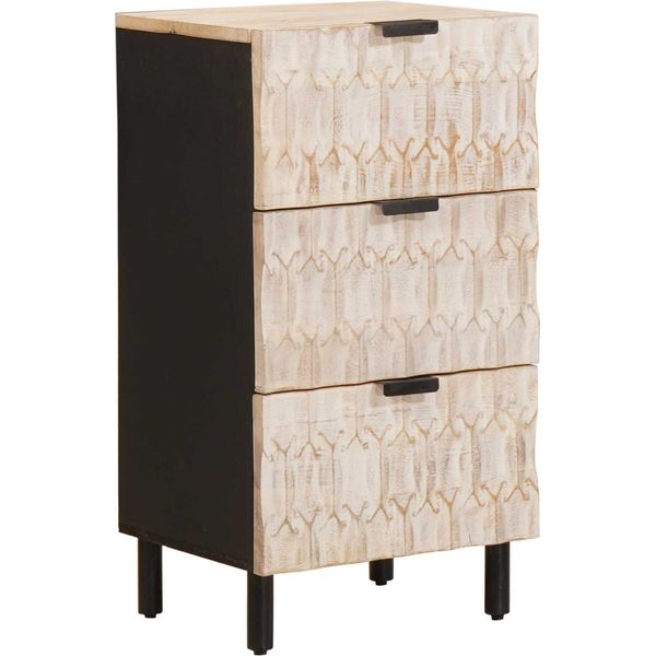 Syfax™ Credenza Con Cassetto Finitura Bianco Lavato 40 X 33 X 75 Cm-image