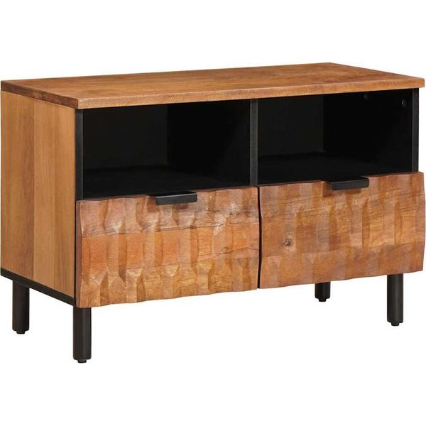 Syfax™ Mobile Tv Con Cassetto Finitura Marrone Acacia 70 X 33 X 46 Cm-image