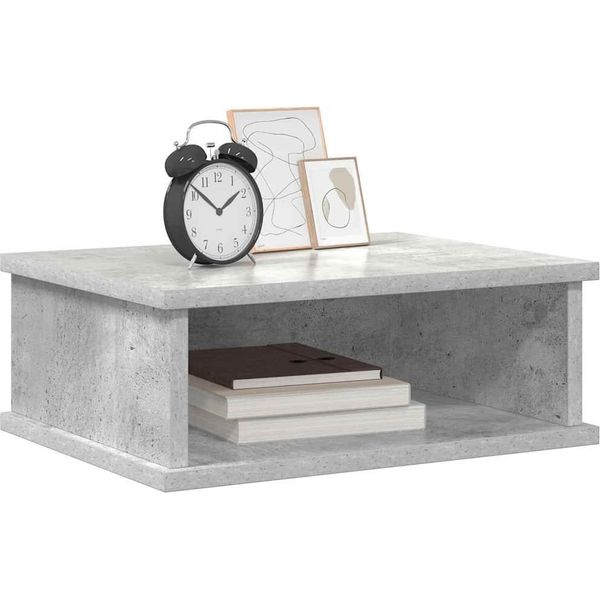 Syfax™ Comodino 2 Pcs Grigio Cemento 40 X 31 X 15 Cm Legno Multistrato-image