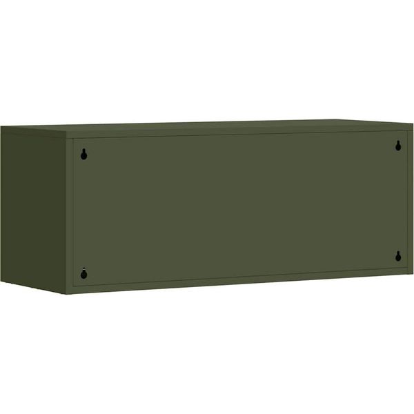 Syfax™ Armadio A Muro Per Garage Oliver Verde 90 X 33 X 35 Cm-image