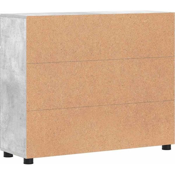 Syfax™ Credenza Grigio Cemento 88,5 X 30,5 X 73 Cm Legno Multistrato-image