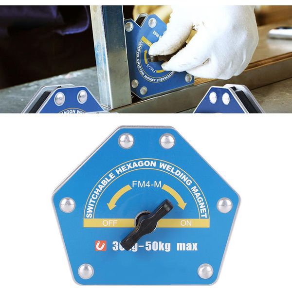 Localizzatore Di Saldatura Magnetico Esagonale Commutabile Forte Aspirazione Multiangolare 30-50Kg FM4 M-image