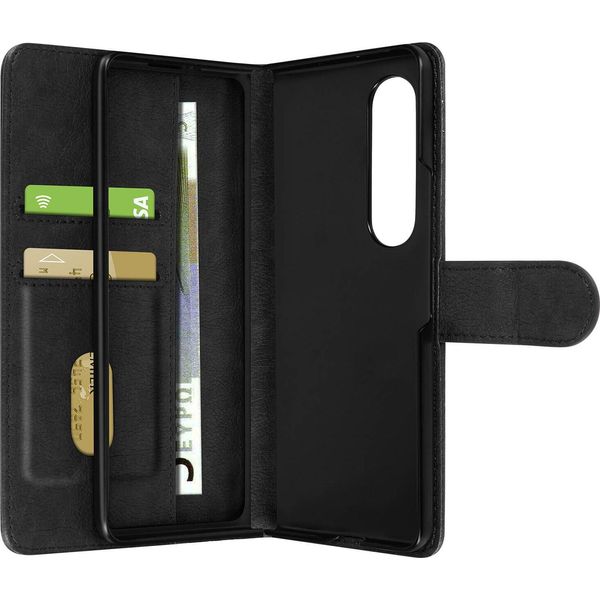 Custodia A Portafoglio Con Patta Magnetica Per Samsung Galaxy Z Fold4 - Nero-image