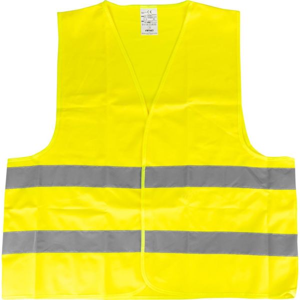 Gilet Di Segnalazione Giallo Riflettente Xl Con AMIO-03934-image