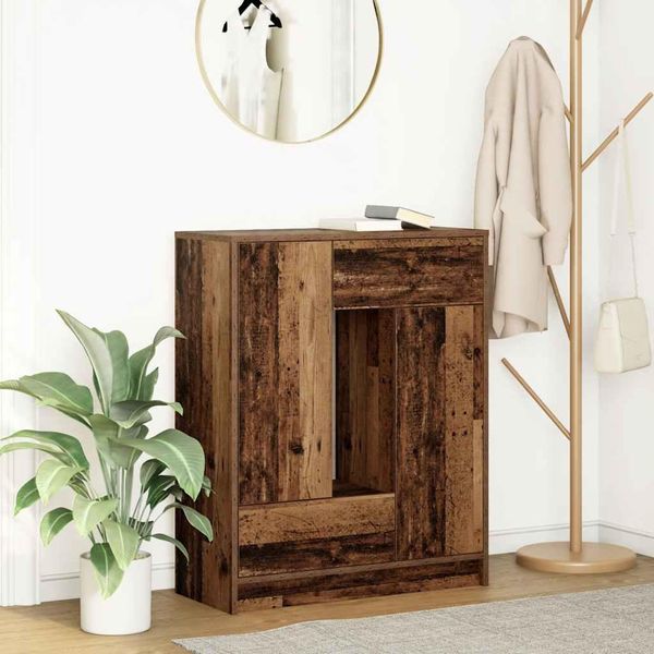 Maison Exclusive - Credenza Con Cassetti E Ante Effetto Legno Invecchiato 73X31X90 Cm-image