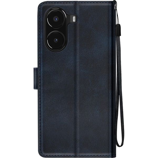 Avizar, Cover Per Xiaomi Poco X7 Pro Con Dragonne, Custodia Flip, Supporto Per Portafoglio, Blu Scuro-image