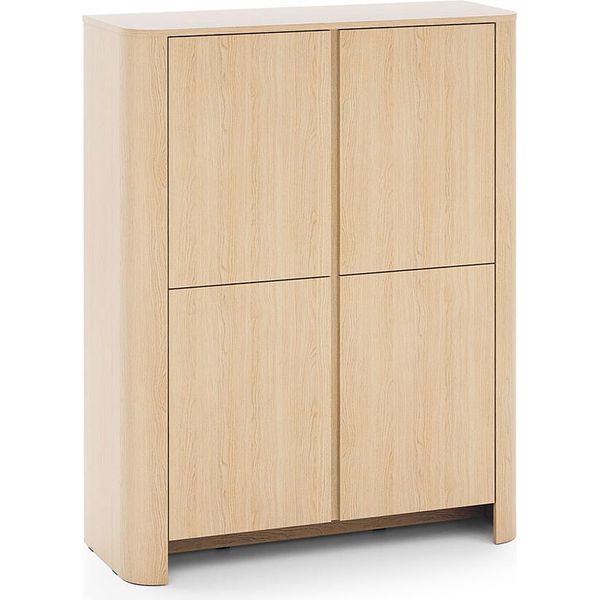 Cassettiera Alta Bari 103X39X132Cm 2 Ante Colore Selezionabile, Rovere Vicenza-image