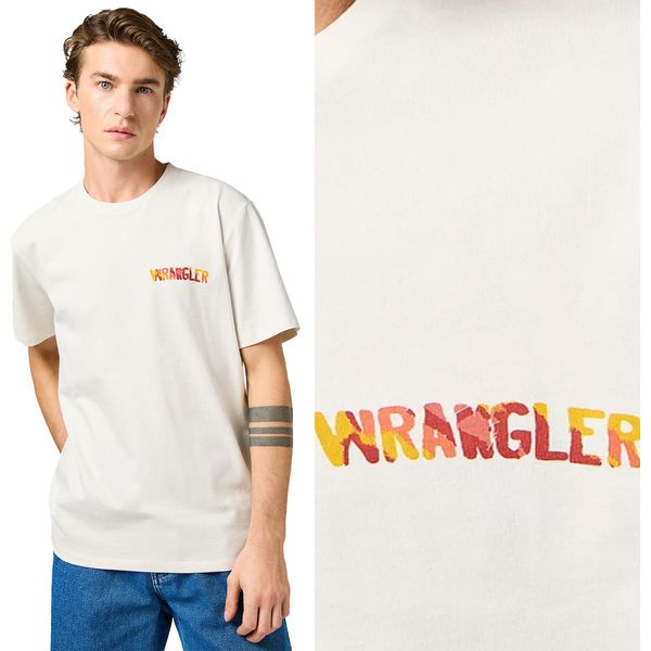 Wrangler Herren, Maglietta Big Graphic Tee, Xl, Weiß, Sport, Tshirt, Camicia-image