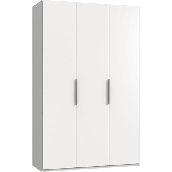 Armadio Camera Da Letto Armadio A 3 Ante 150X58X236Cm Bianco (18760)-image