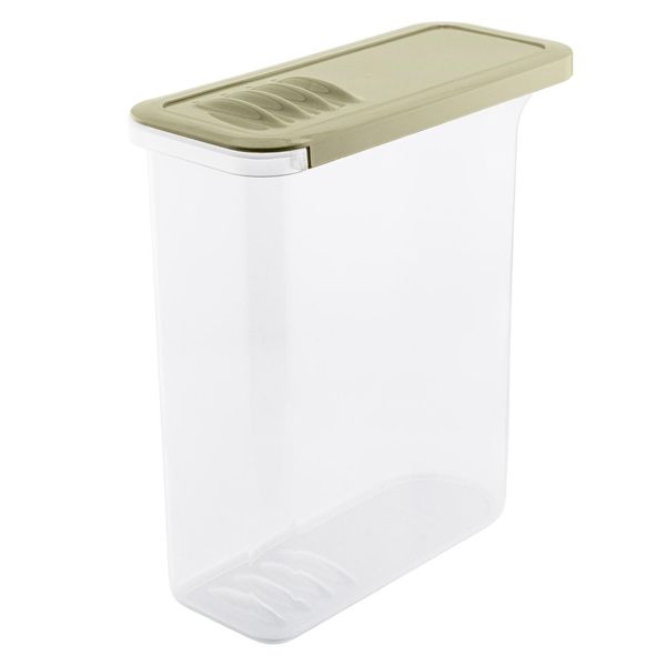 Branq Contenitore Per Alimenti 2,5L Trasparente Verde Oliva Coperchio Shark-image