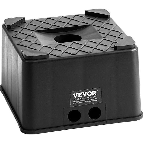 Blocco Di Sollevamento Vevor Per Rimorchi (Blocco Di Sollevamento Alto 152,4 Mm) Blocco Di Livellamento Con Capacità Di Carico Di 2722 Kg, Blocco Di Sollevamento Per Camper E Caravan Blocco Di Supporto Per Rimorchi In Pp (Quadrato)-image