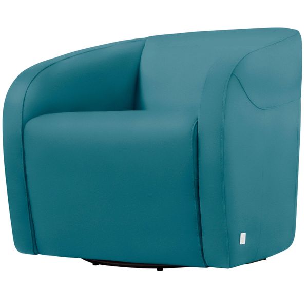 Sessel Egoitaliano "Charlottaas Clubsessel, Designsessel, Modern Und Zeitlos, Bequem", Blau (TüRkis), B:73Cm H:73Cm T:76Cm, Leder »Carezza« (Rindsleder). Halbnarbiges Naturleder Mit Einer Dicke Von 1, 2-1, 4 Mm. Es Hat Eine Weiche Und Wachsartige Hand Mit Halb Undurchsichtigem Aussehen. Carezza Ist Ein Naturleder, Das Die UrsprüNglichen Eigenschaften Der MäNtel Nicht VeräNdert. Das Vorhandensein V-image