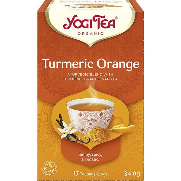 TÈ ARANCIONE-CURCUMANO (Arancia Kurkuma) Biologico (17 X 2 G) 34 G - YOGI-TEE-image