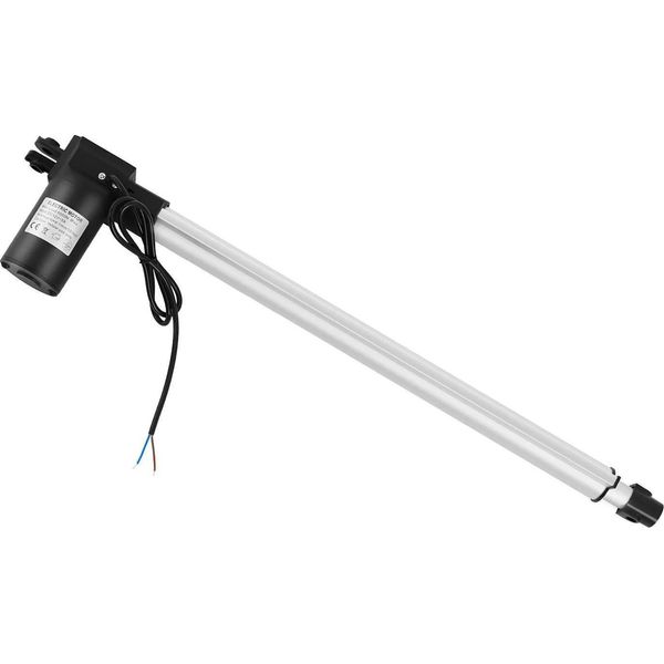 Attuatore Lineare - Attuatore Lineare Elettrico - Corsa 500 Mm (50,8 Cm) - 6000 N - Silenzioso - IP44 - 22 Mm - Argento-image
