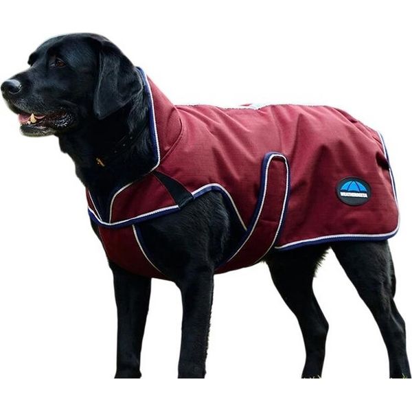 Weatherbeeta - Cappotto Per Cani "Comfitec Premier Deluxe"", Impermeabile WB2434 (35 Cm) (Burgundy/Navy)"-image