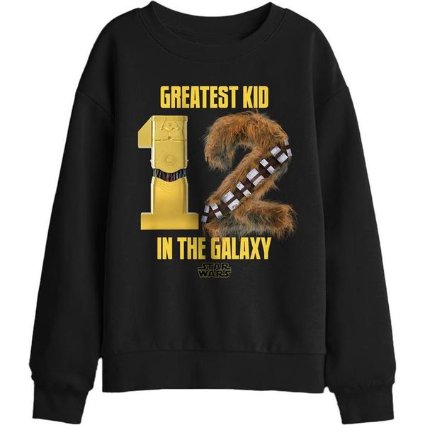 Star Wars - Felpa "Greatest Kid"" Per Bambini, 12° Compleanno TV29713 (116) (Nero)"-image