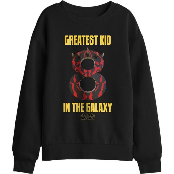 Star Wars - Felpa "Greatest Kid"" Per Bambini, 8° Compleanno TV29721 (116) (Nero)"-image