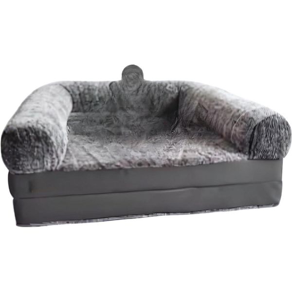 Lettino Per Cani Bolt Edge Dita - 180 Cm - Divano Per Cani Sulle Gambe - Cuscino Rimovibile - Confortevole E Morbido - Design Moderno - Per Cani Di Taglia Grande-image