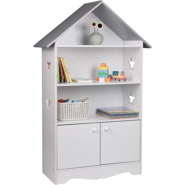Armadio Con Bordo A Bulloni - Per Bambini - Armadio Per Giocattoli - Camera Dei Bambini - Libreria Di Legno-image