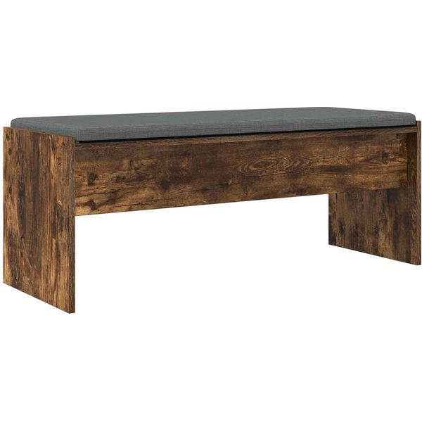 Syfax™ Panca Per Ingresso Con Cuscino Rovere Fumé 103 X 38 X 40 Cm-image