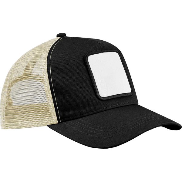 Beechfield - Cappello Trucker Per Uomo/Donna Unisex, 5 Segmenti BC6935 (Taglia Unica) (Colore Nero/Pietra)-image