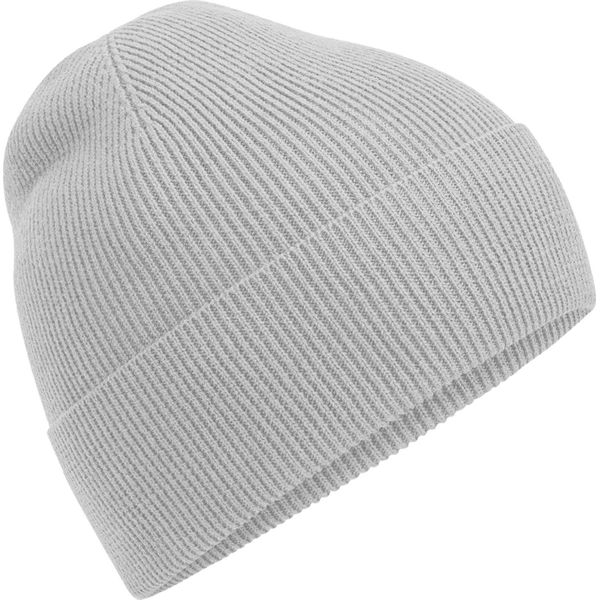 Beechfield - Berretto Da Uomo/Donna Unisex, Cotone Organico, Maglia Fine BC6967 (Taglia Unica) (Grigio Chiaro)-image