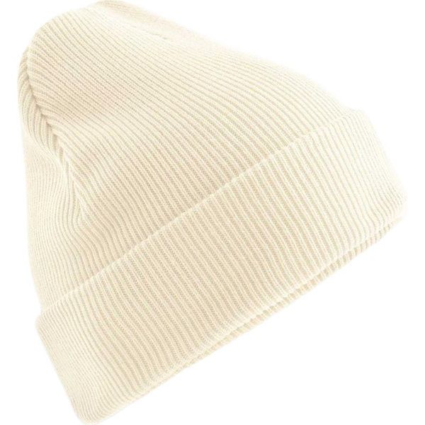 Beechfield - Berretto "Original"" Per Uomo/Donna Unisex, Con Polsini, Cotonelogico BC6906 (Taglia Unica) (Bianco Naturale)"-image