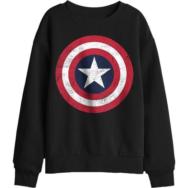 Captain America - Felpa Per Bambini TV29835 (128) (Schwarz)-image