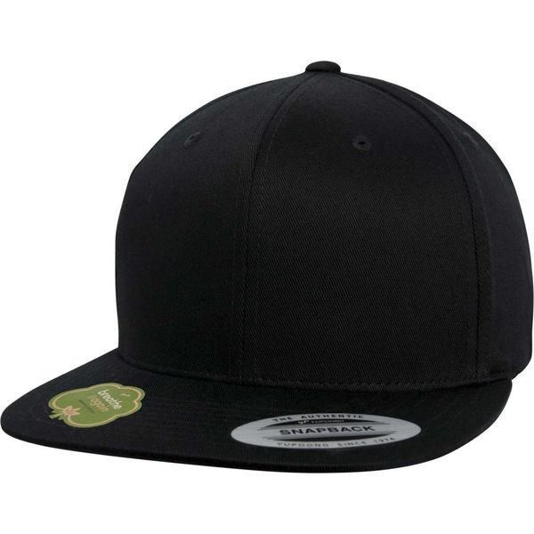 Flexfit - Berretto, Snapback, Cotone Organico BC6952 (Taglia Unica) (Nero)-image