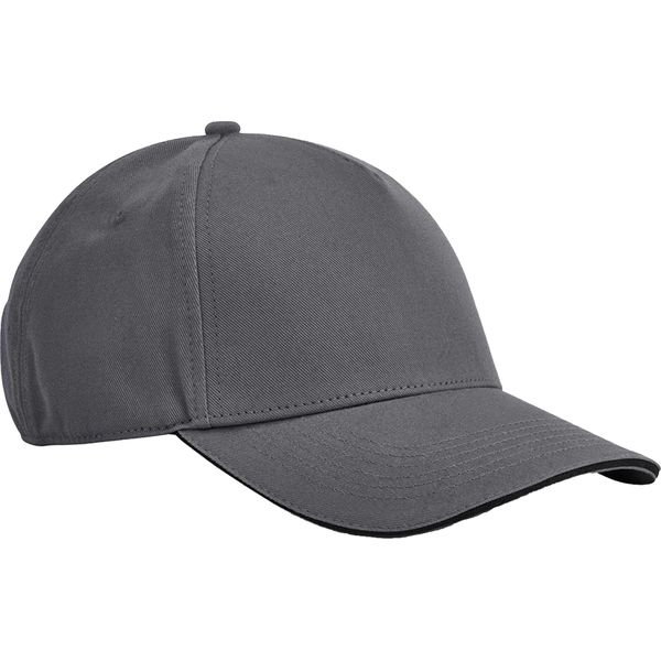 Beechfield - Cappello Da Baseball "Earthaware Classic"", Cotone Organico BC6902 (Taglia Unica) (Grigio Grafite/Nero)"-image