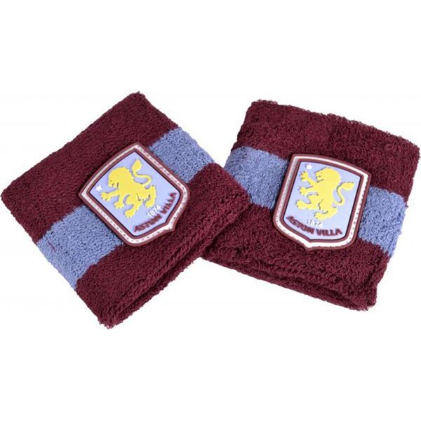 Aston Villa Fc - Polsino, Cotone BS6496 (Taglia Unica) (Rosso Vino/Blu)-image