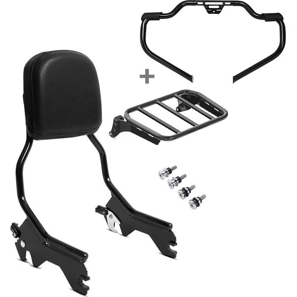 Set Sissy Bar + Crash Bar Per Harley Heritage Softail Classic 114 18-2-image