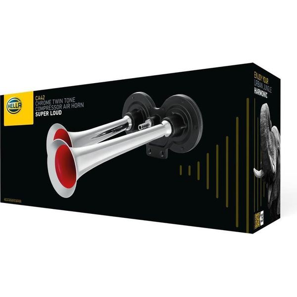 Clacson Top Sound 12 V 125 Dba Hella Universale Per Vari Veicoli.-image