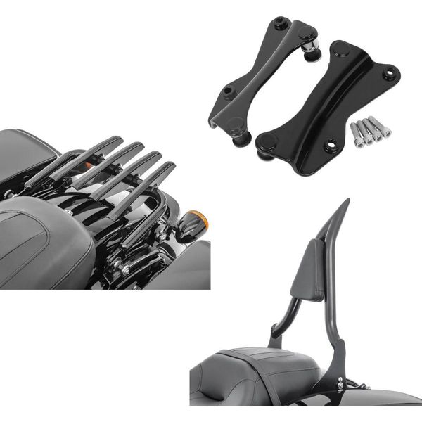 Set Portapacchi Adatto Per Harley Davidson Touring 09-25 # Con Sissy-image
