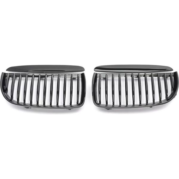 Paraurti Anteriore Griglia Reniforme Per Bmw E90/E91 328I/335I Xdrive 2005–2008 – Nero Lucido – Accessori Auto-image