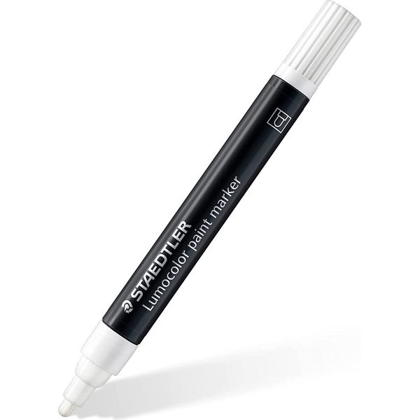 Staedtler 349-0 Marcatore Acrilico Staedtler Marcatore A Vernice Lumocolor, Bianco-image