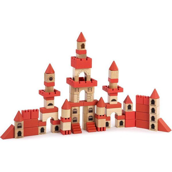 Miniland Castello Impilabile Giocattolo Educativo Multicolore Multicolore Taglia Unica-image