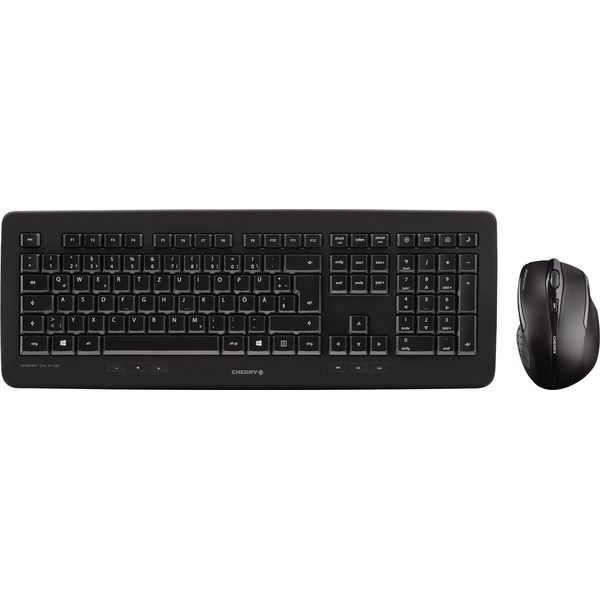 Cherry Dw 5100 - Set Tastiera E Mouse - Senza Fili - 2,4 Ghz - Svizzera - Interruttore A Chiave: Cherry Lpk - Nero-image